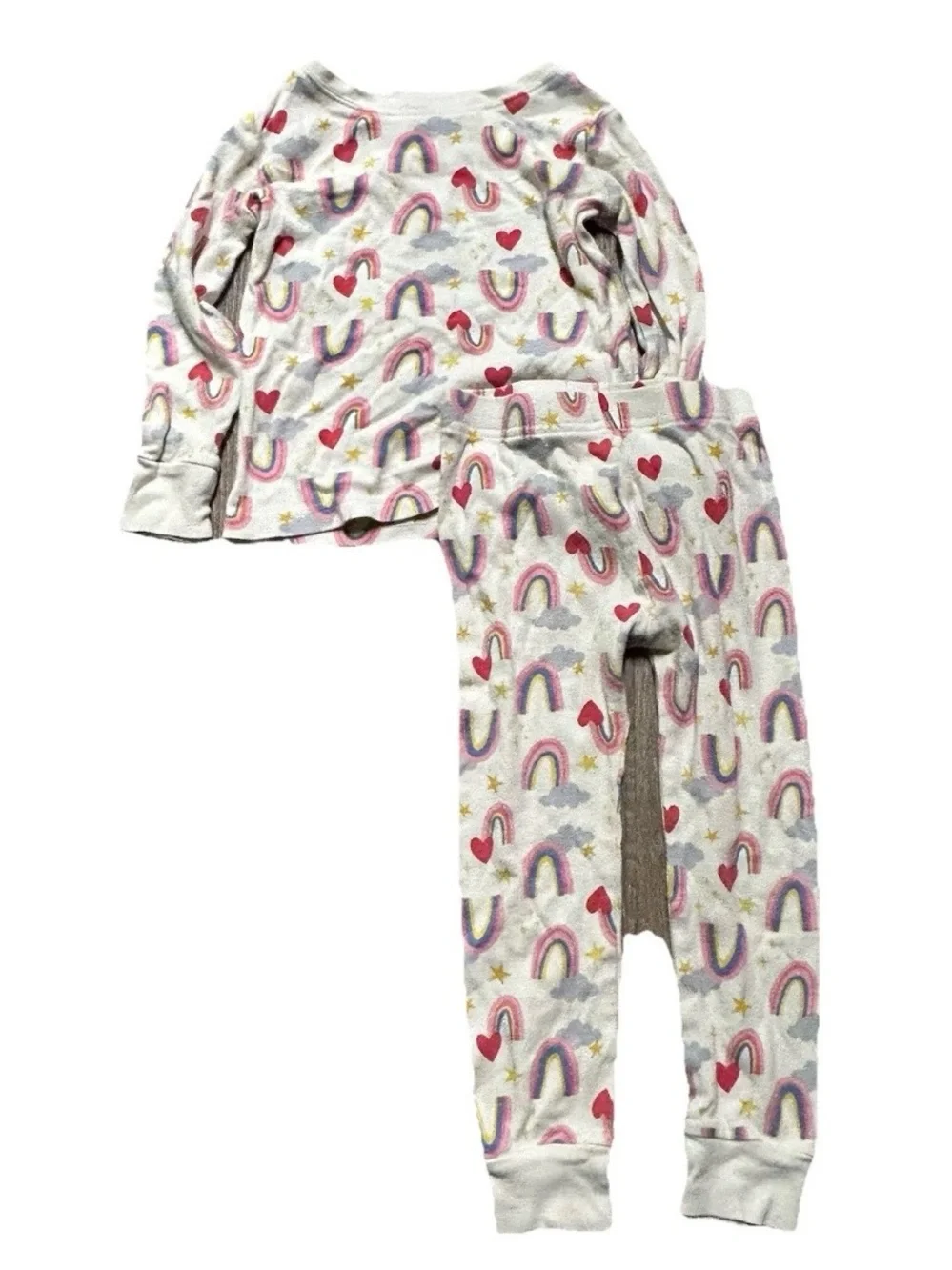 Toddler Girl Pajama Sets Rainbows Dancers Size 3T